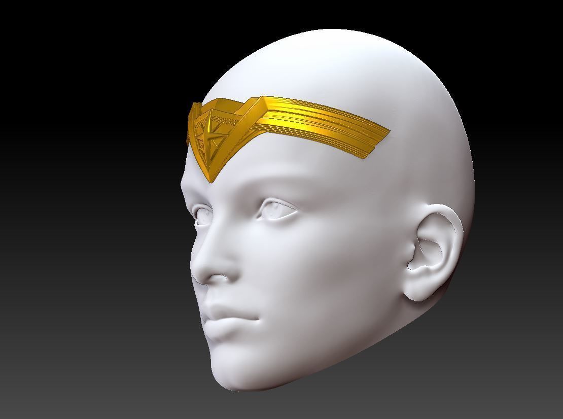 WONDER WOMAN GAL GADOT DCU TIARA CROWN INSPIRED 3D print model_2