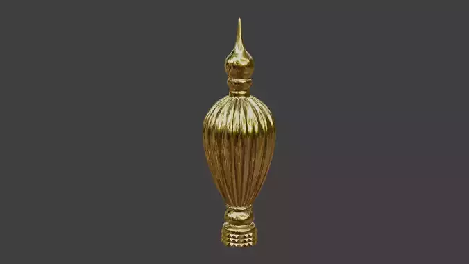 Fluted finial Sceptre 3D print model