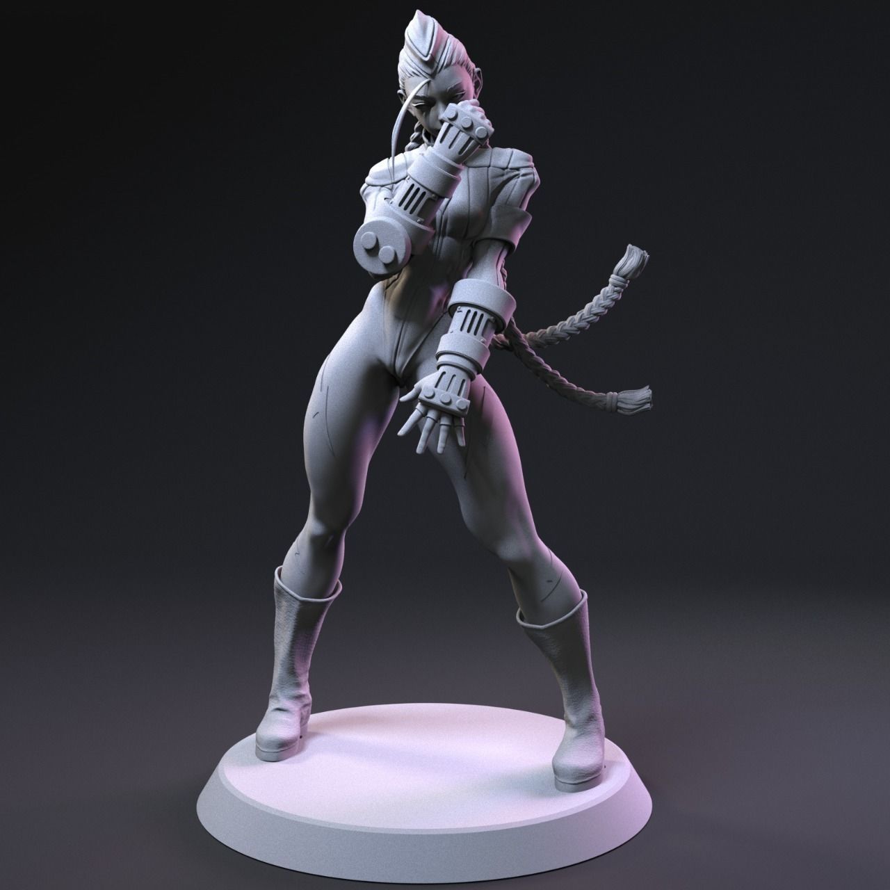 Cammy 3D Print female street fighter figure 3D print model_5