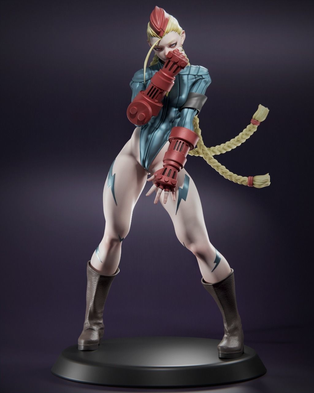 Cammy 3D Print female street fighter figure 3D print model_1
