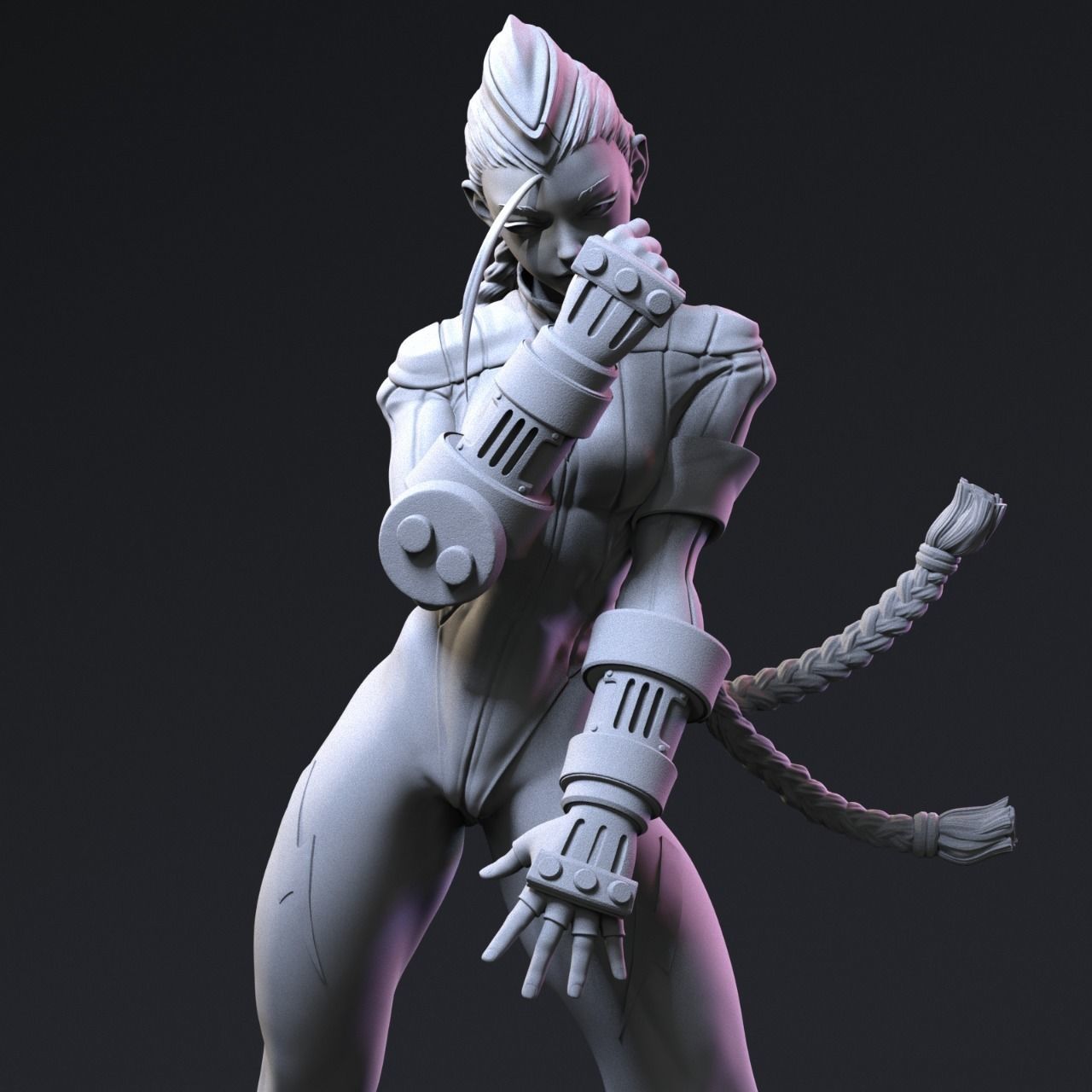 Cammy 3D Print female street fighter figure 3D print model_9