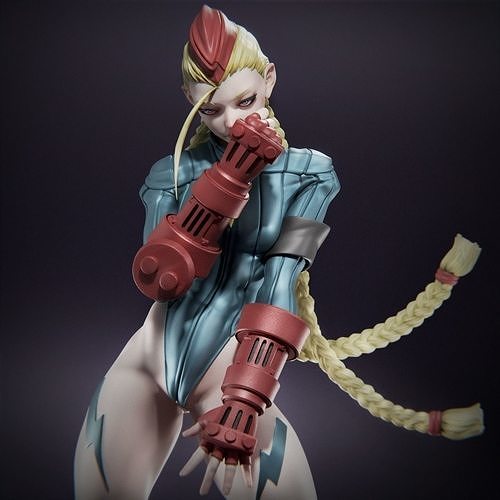 Cammy 3D Print female street fighter figure 3D print model