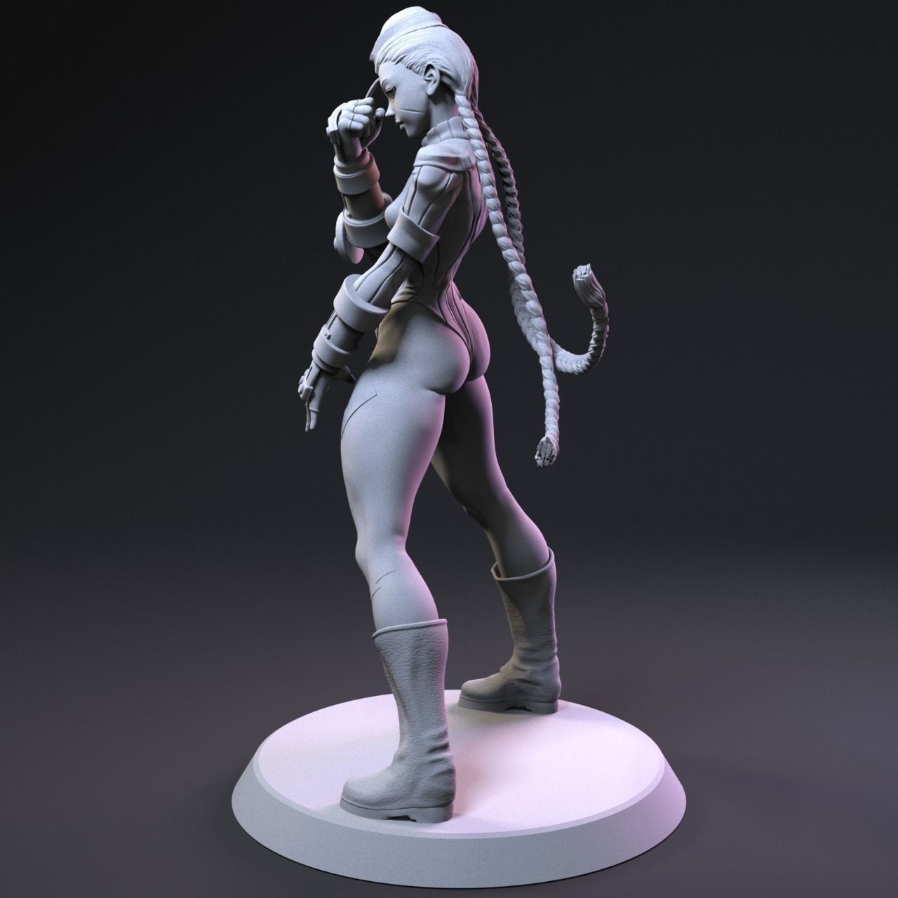 Cammy 3D Print female street fighter figure 3D print model_6