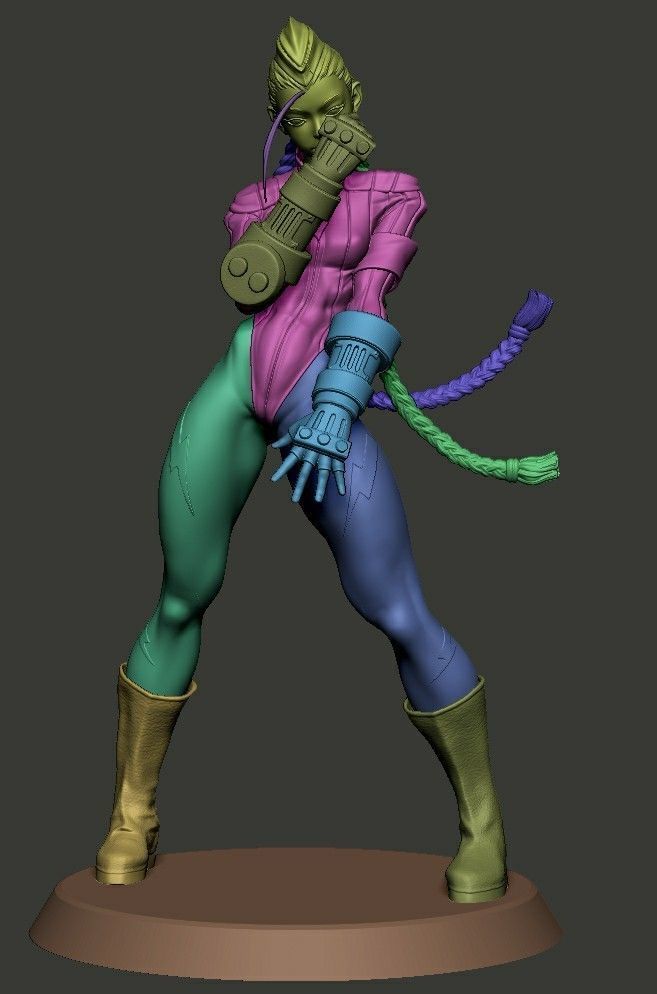Cammy 3D Print female street fighter figure 3D print model_10