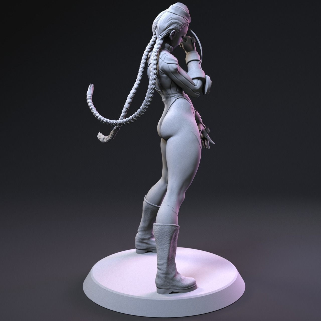 Cammy 3D Print female street fighter figure 3D print model_7