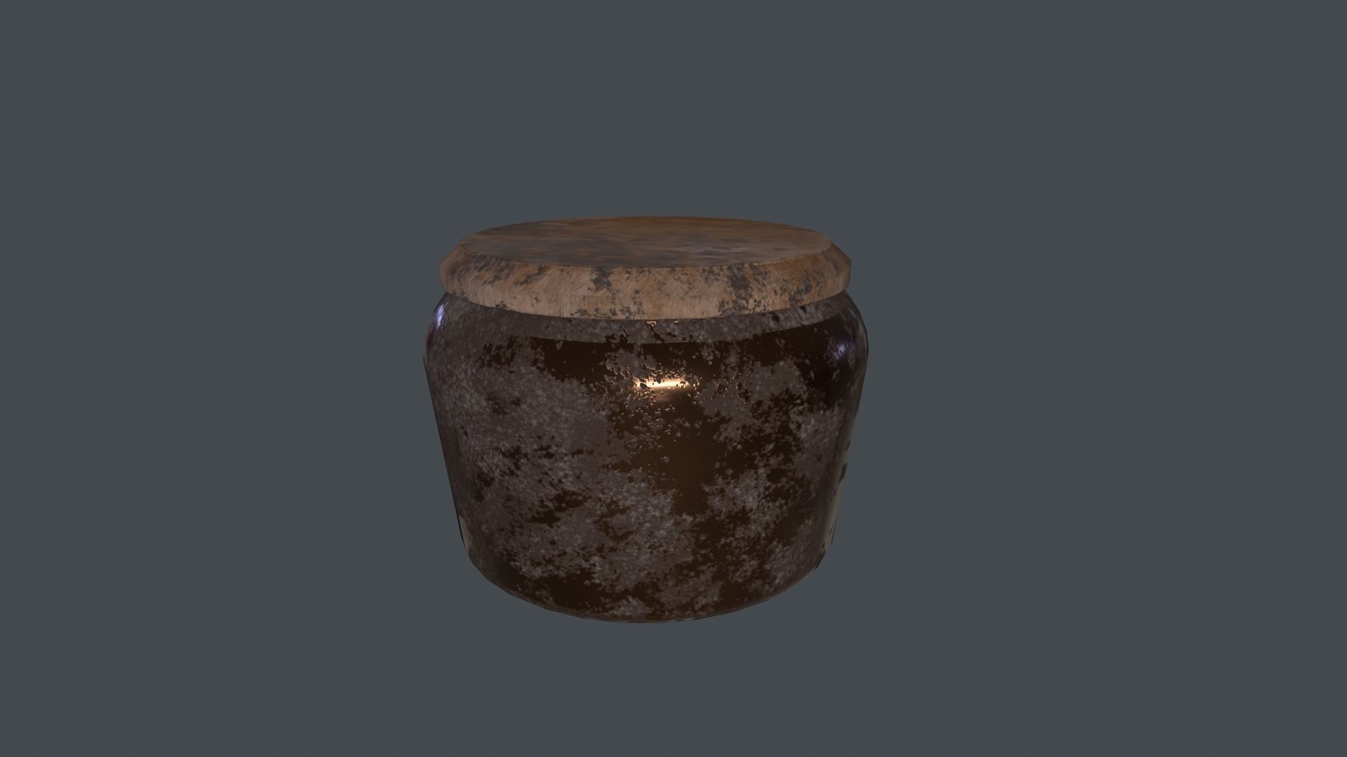Old glass jars 3D Model Low-poly 3D model_4