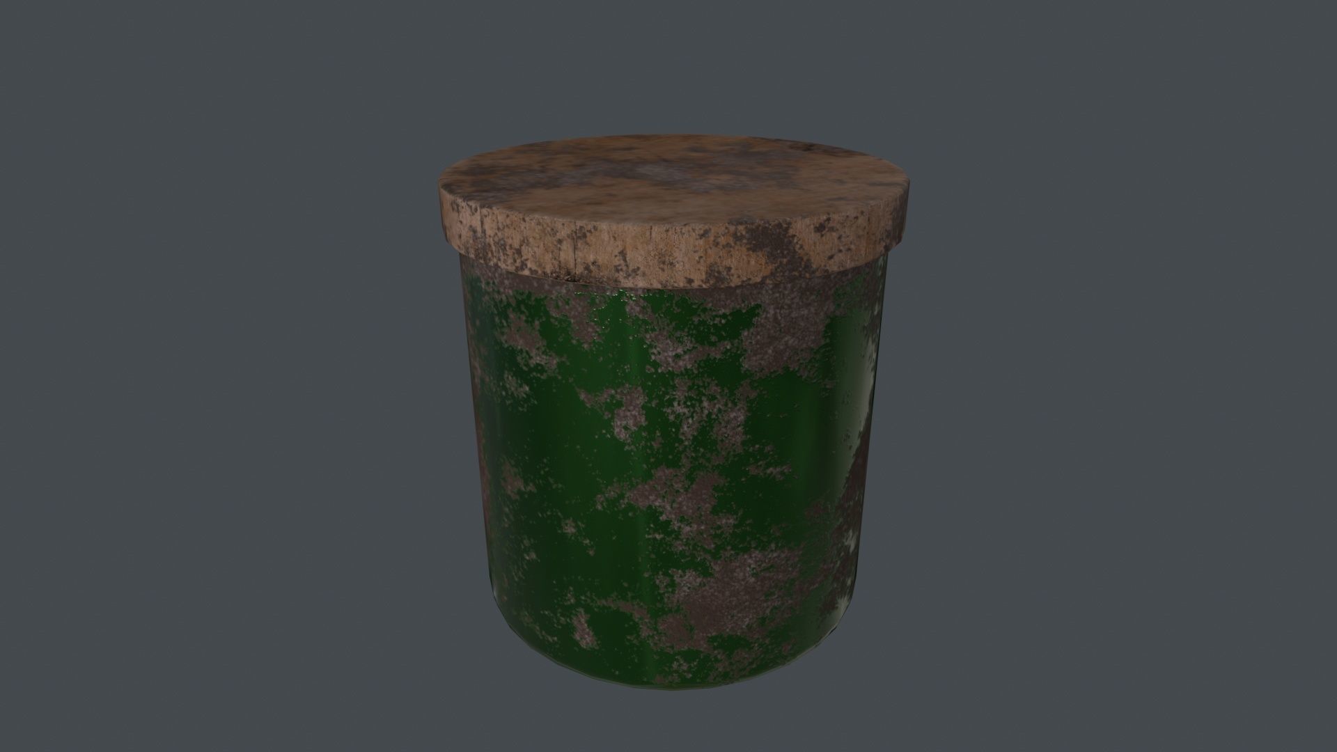 Old glass jars 3D Model Low-poly 3D model_6