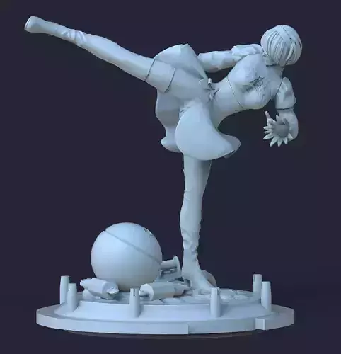 Nier automata 2B 3D print model