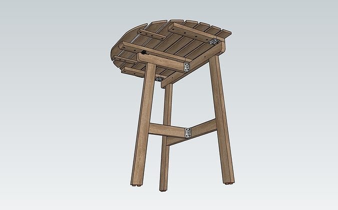 Table outdoor foldable IKEA ASKHOLMEN 3D model