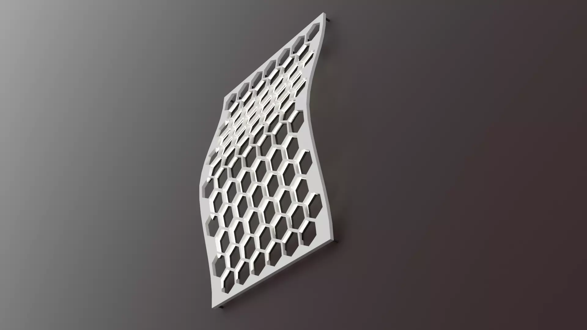 Beautiful honeycomb lamp Low-poly 3D model