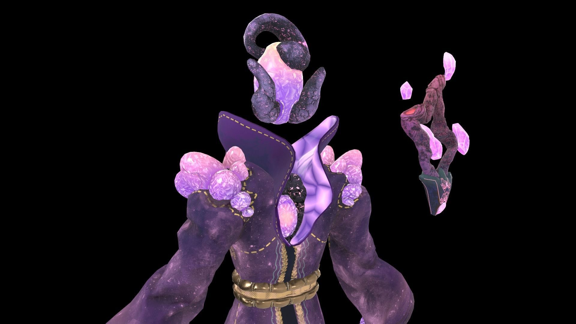 Magical Crystal Game ready Low Poly 3D model Low-poly 3D model_25