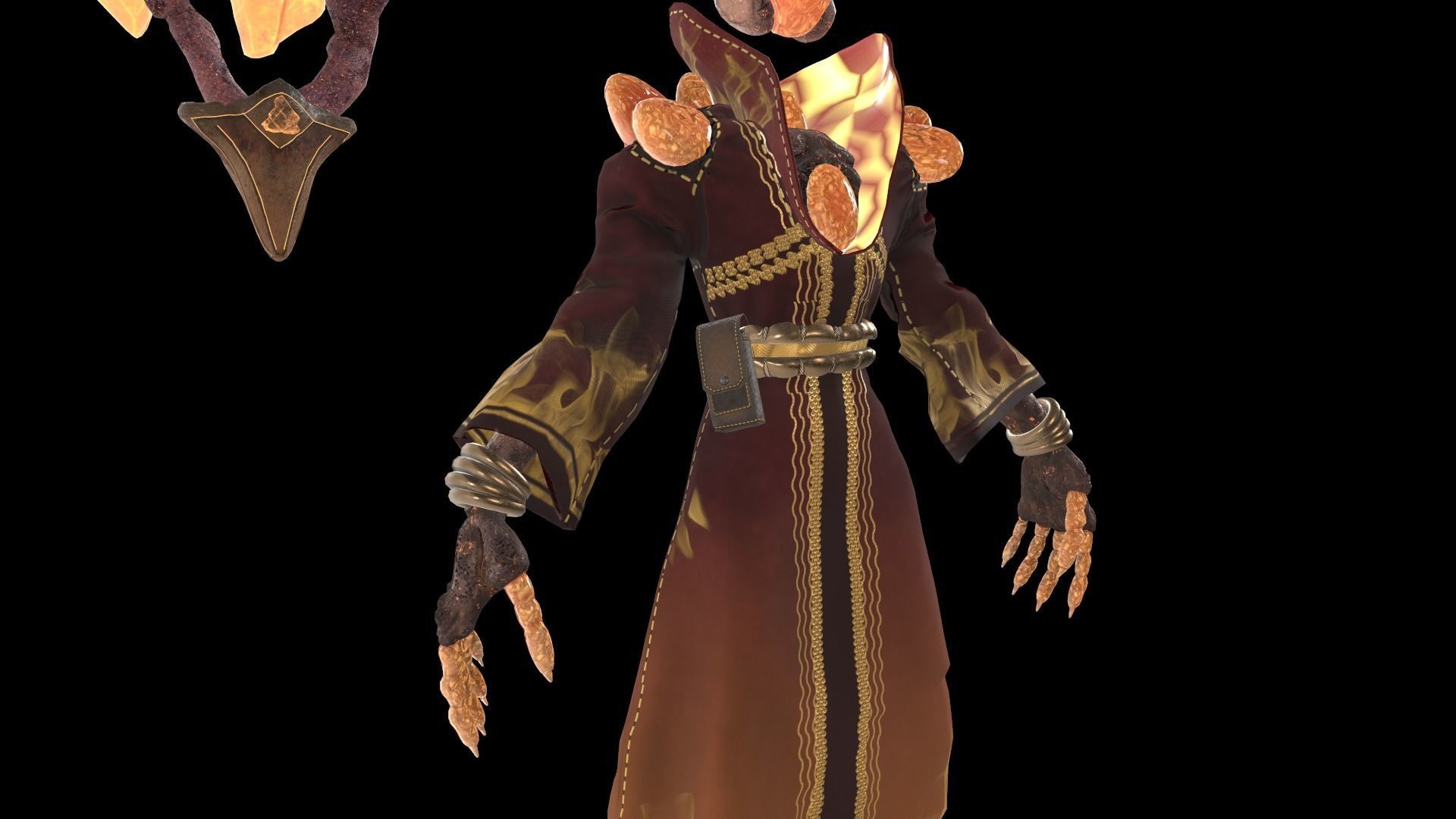 Magical Crystal Game ready Low Poly 3D model Low-poly 3D model_20