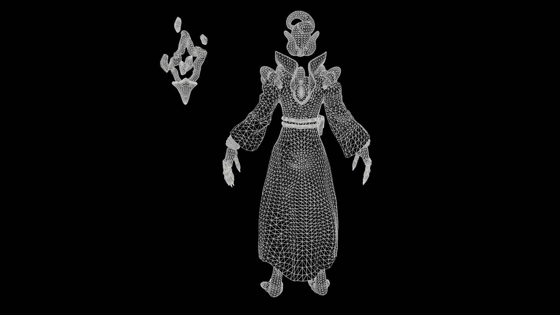 Magical Crystal Game ready Low Poly 3D model Low-poly 3D model_34