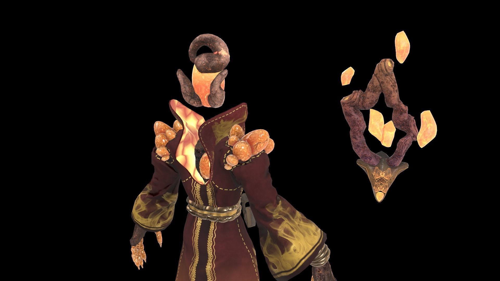 Magical Crystal Game ready Low Poly 3D model Low-poly 3D model_17
