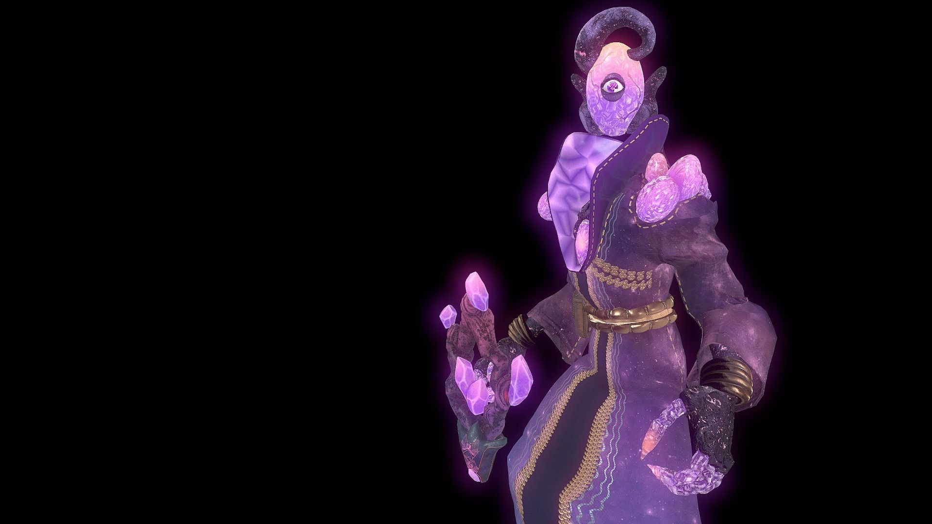 Magical Crystal Game ready Low Poly 3D model Low-poly 3D model_7