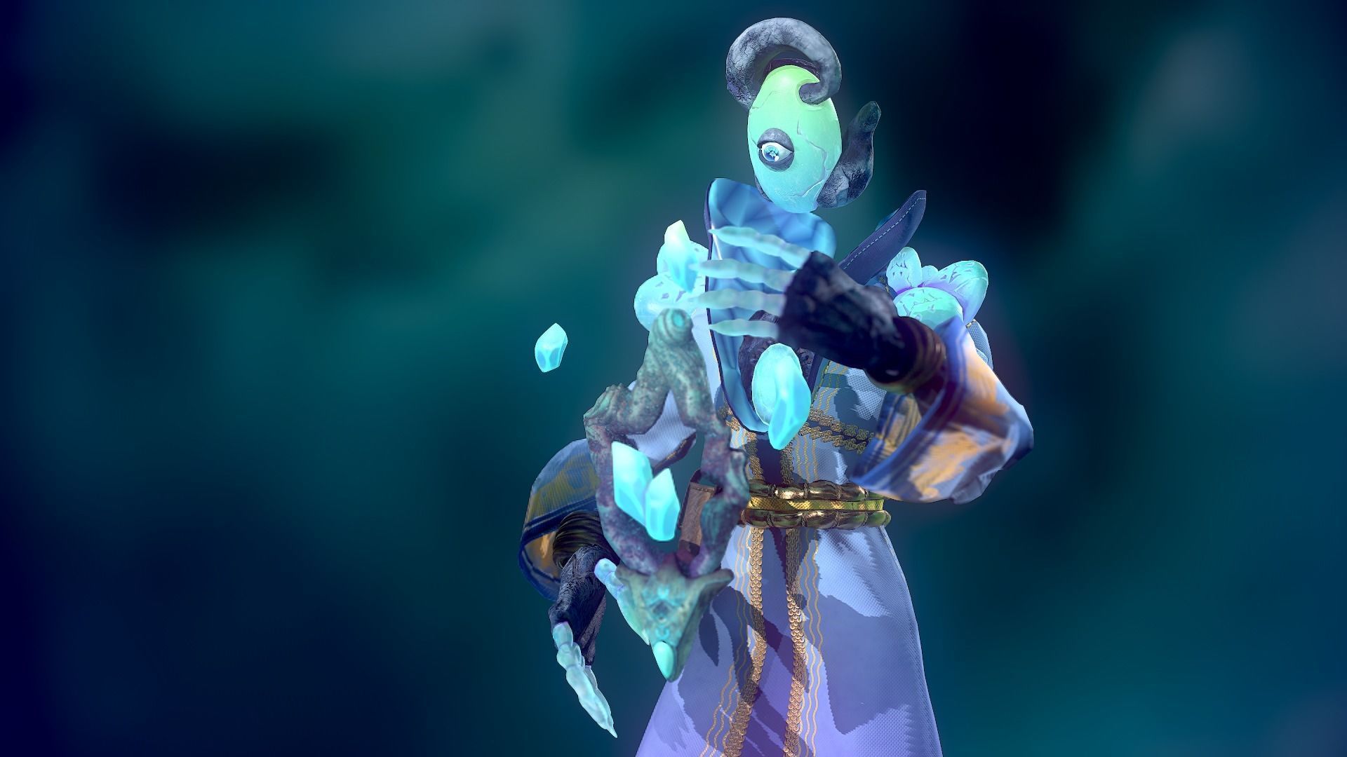 Magical Crystal Game ready Low Poly 3D model Low-poly 3D model_11