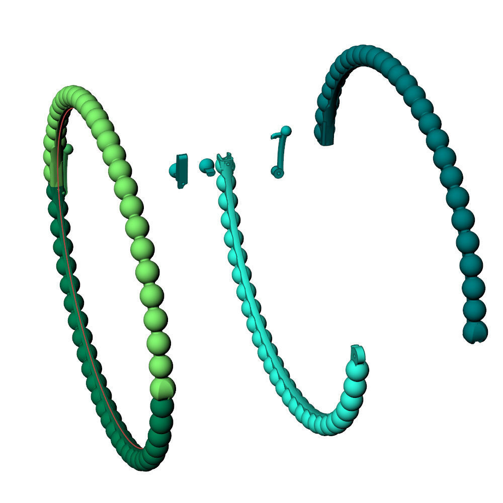 Perlee VC Bracelet 17cm 3D print model_10