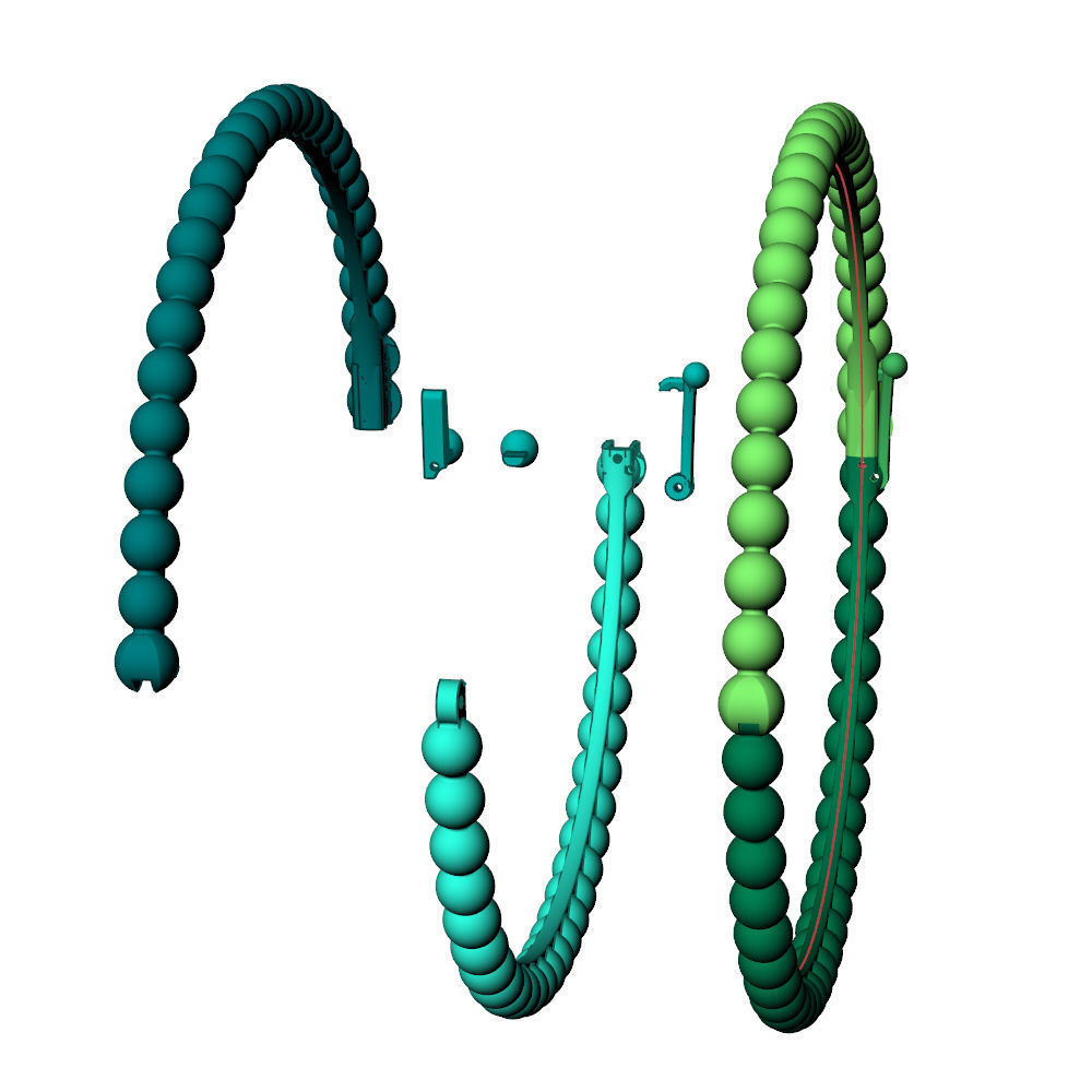 Perlee VC Bracelet 17cm 3D print model_15