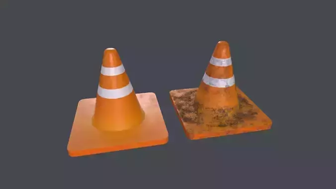 Traffic Cone 3D Model