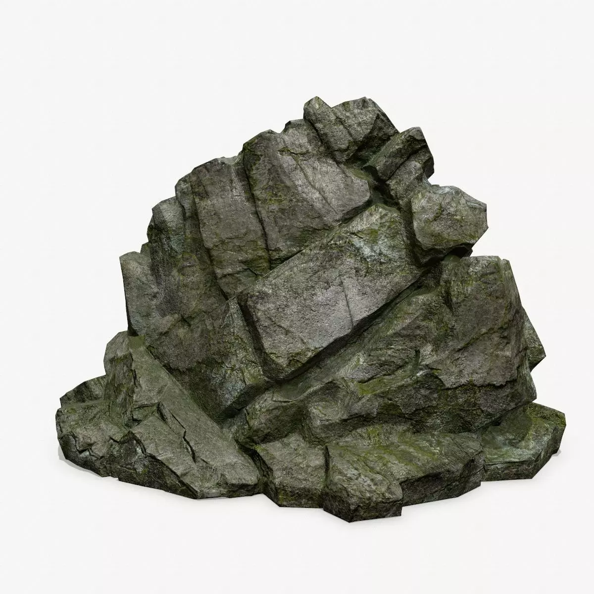 Mountain 1 rock Low-poly 3D model