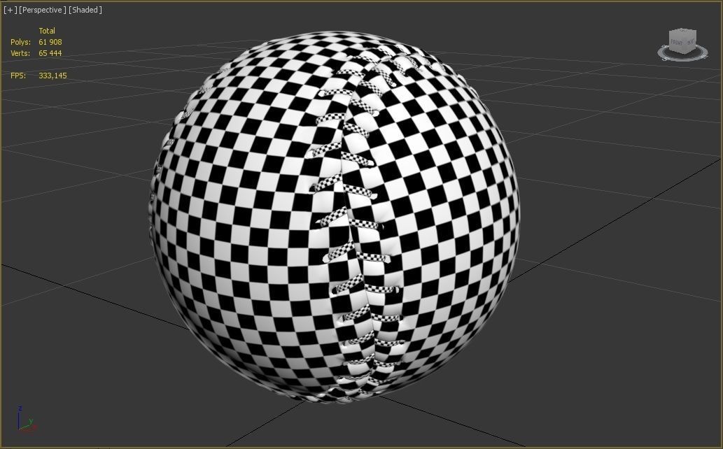 Baseball ball Free 3D model_7