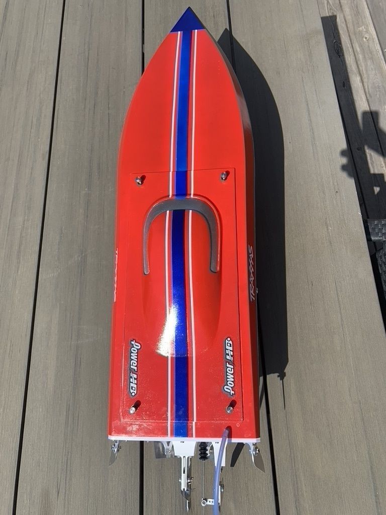 Deep-V RC Boat 80cm for Rough Water 3D print model_3