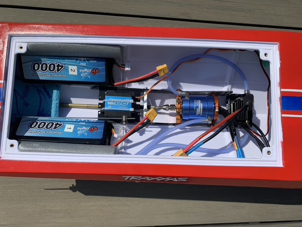 Deep-V RC Boat 80cm for Rough Water 3D print model_4