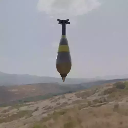 Mortar lowpoly highquality