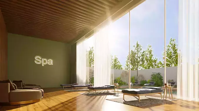 spa pool 3d model  3D model