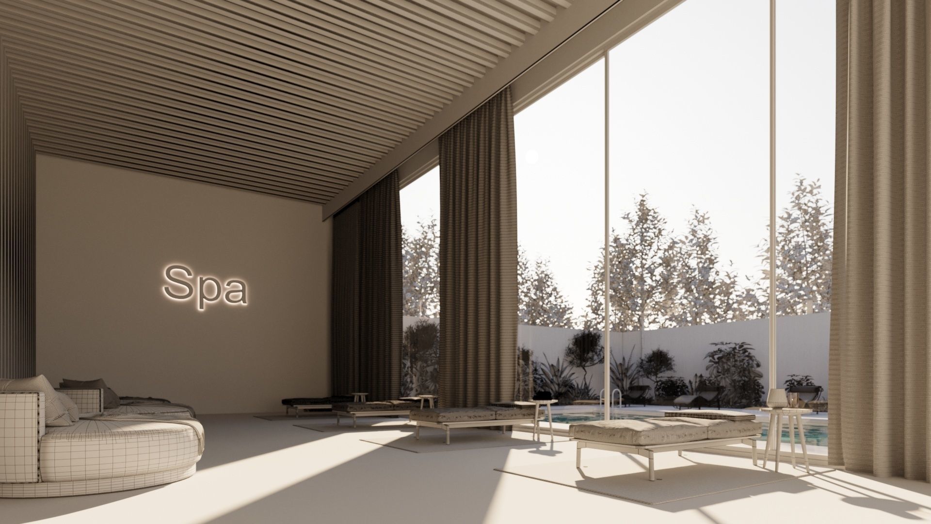 spa pool 3d model  3D model_3