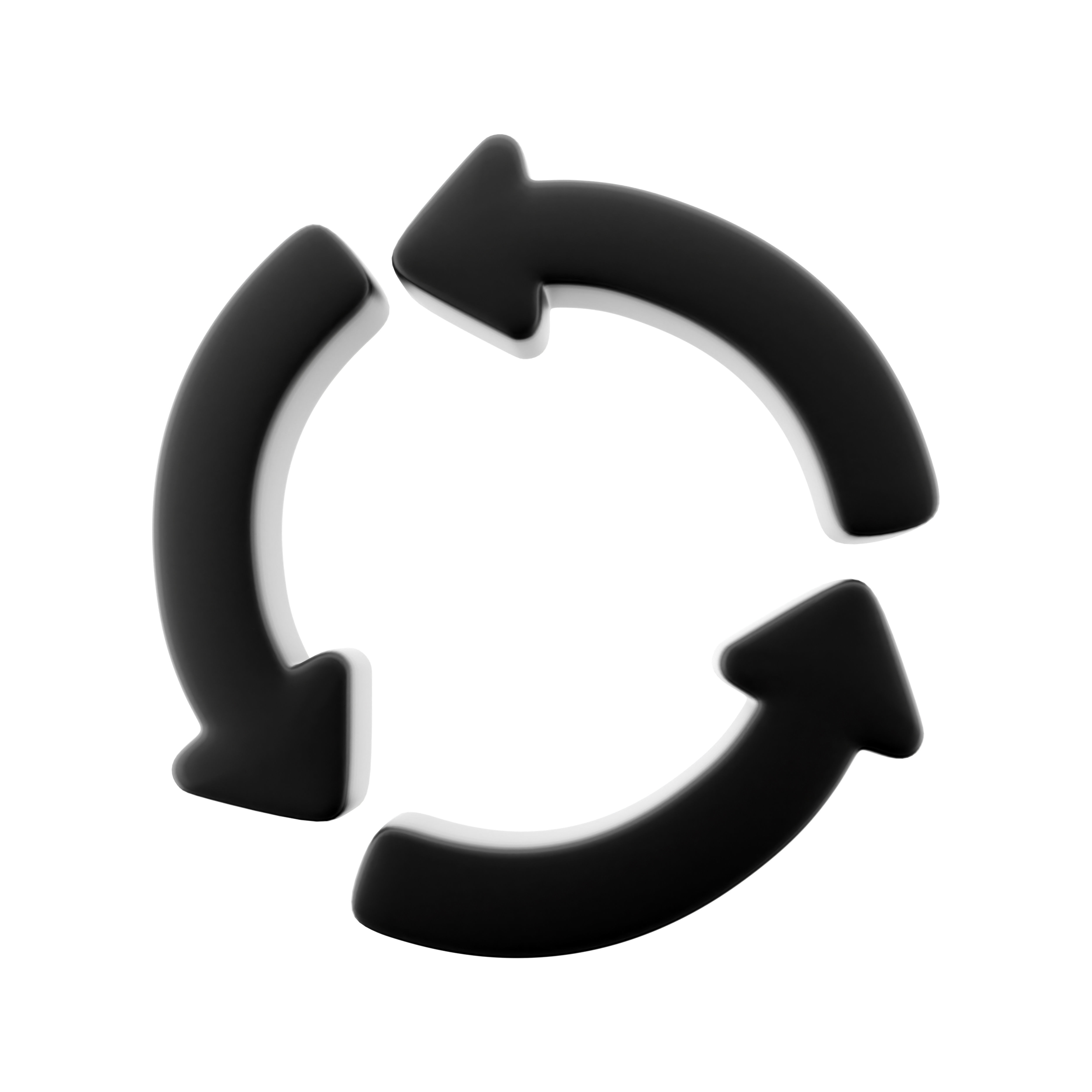 3D  arrows moving in green circle 3D model_4