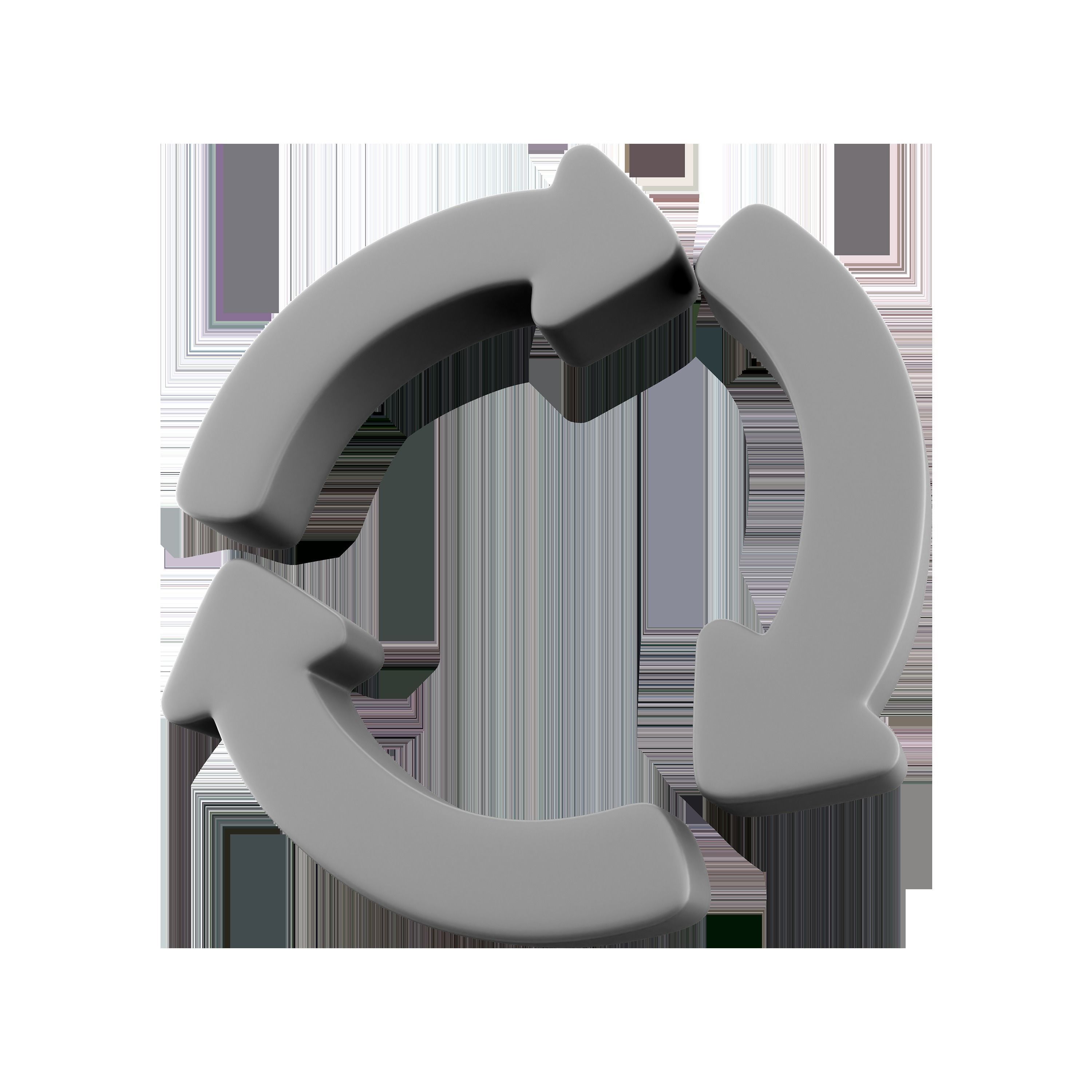 3D  arrows moving in green circle 3D model_7