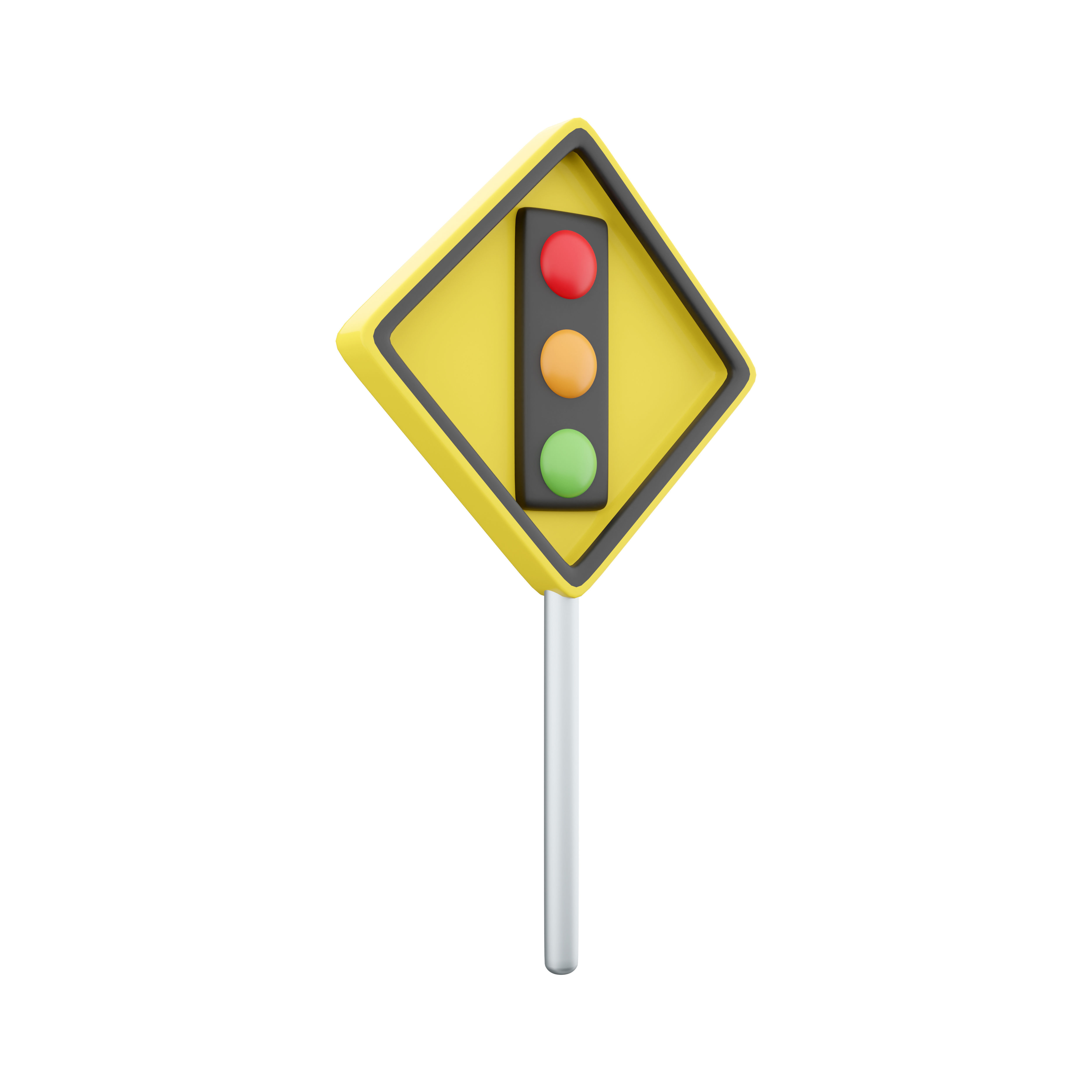 3d svetofor cartoon icon 3D model | CGTrader