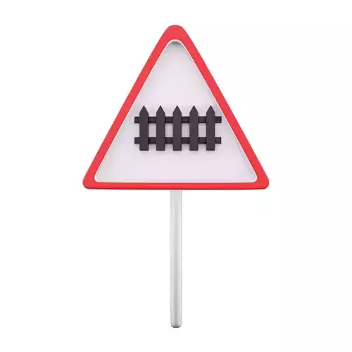  3d icon No Entry for Vehicular Traffic 3D model