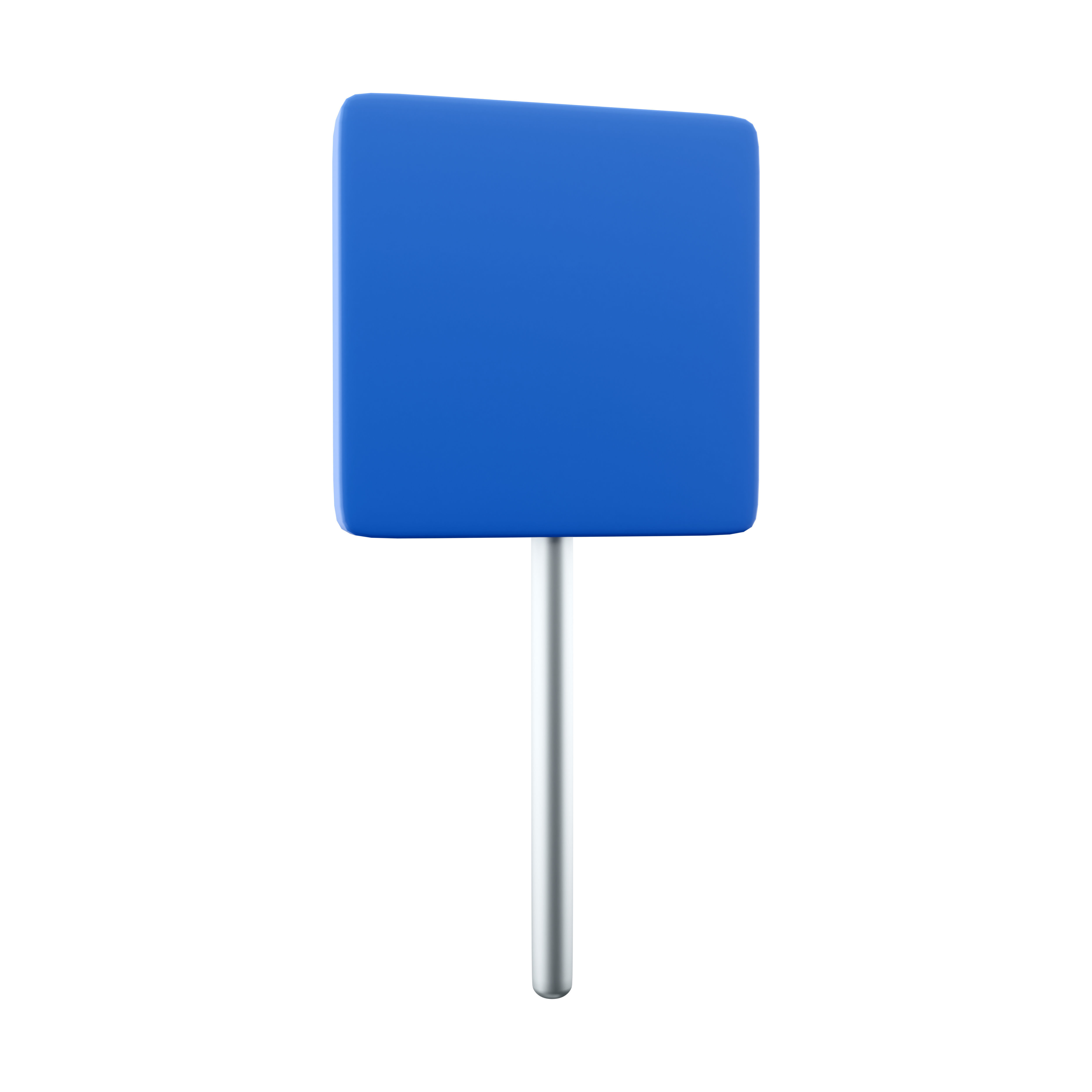 3d Straight road sign icon 3D model_1