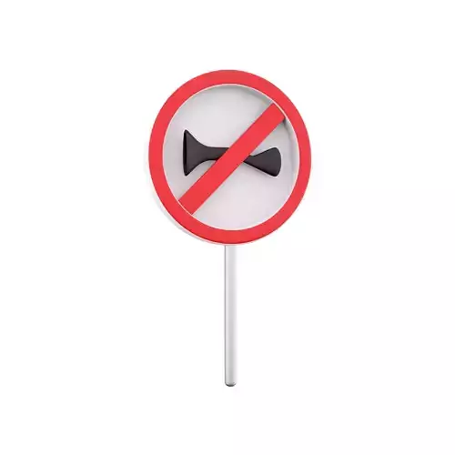 3d  signal horn icon