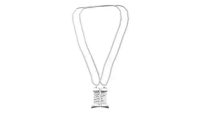 Necklace with Teared Pendant