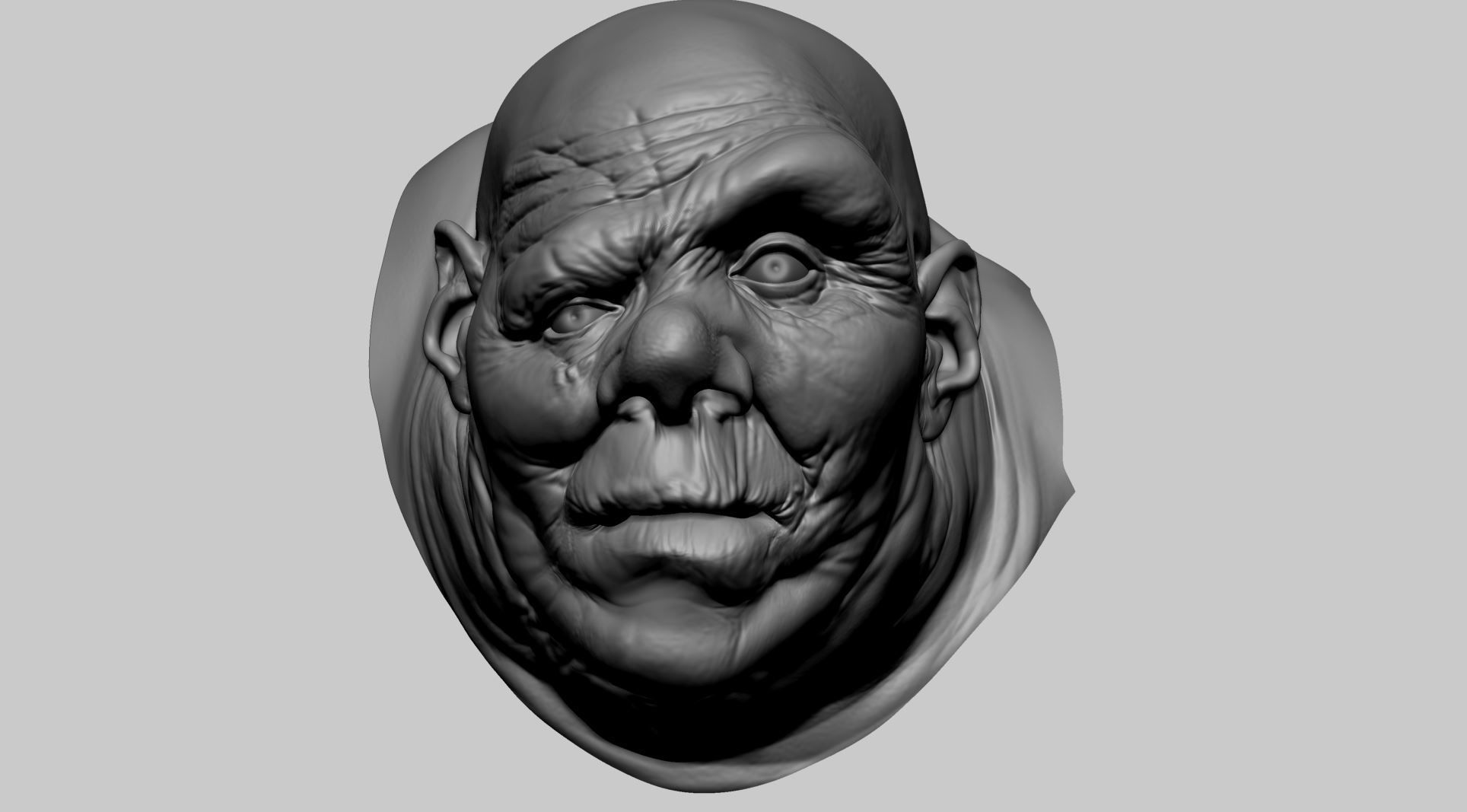 Male Head G 3D model_1