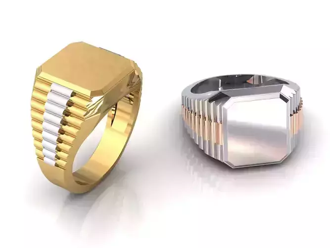 Signet R Ring 3D print model