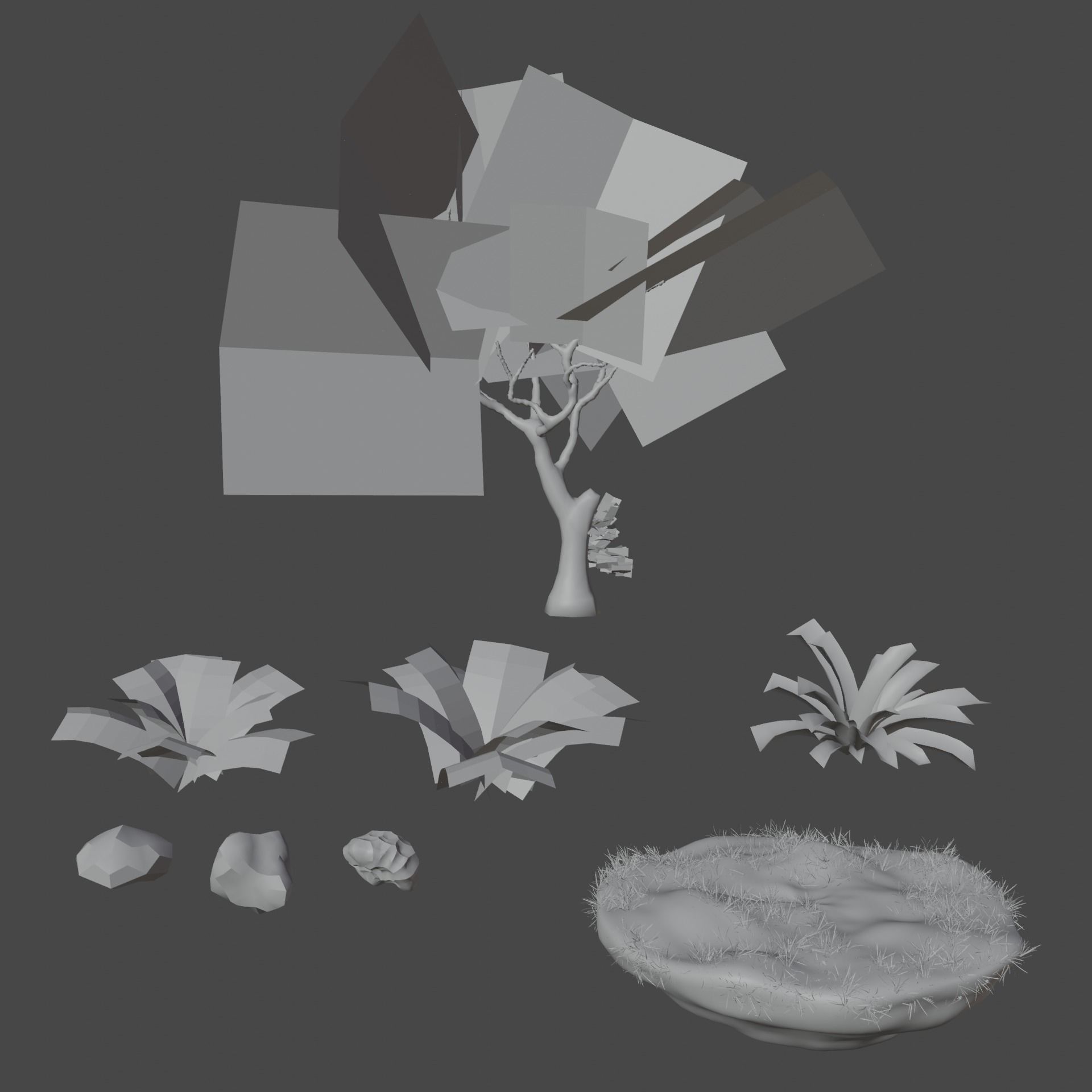 Florarium terrarium in bottle 3D model_4