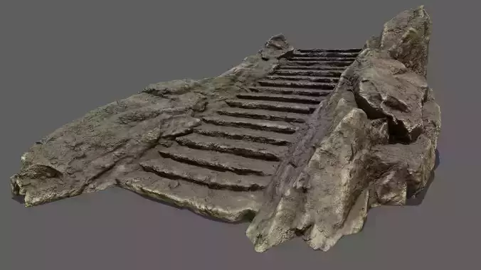 Stairs rock staircase