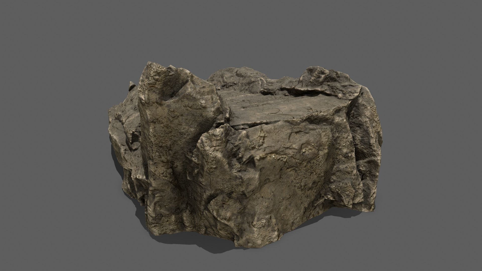 Stairs rock staircase Low-poly 3D model_5