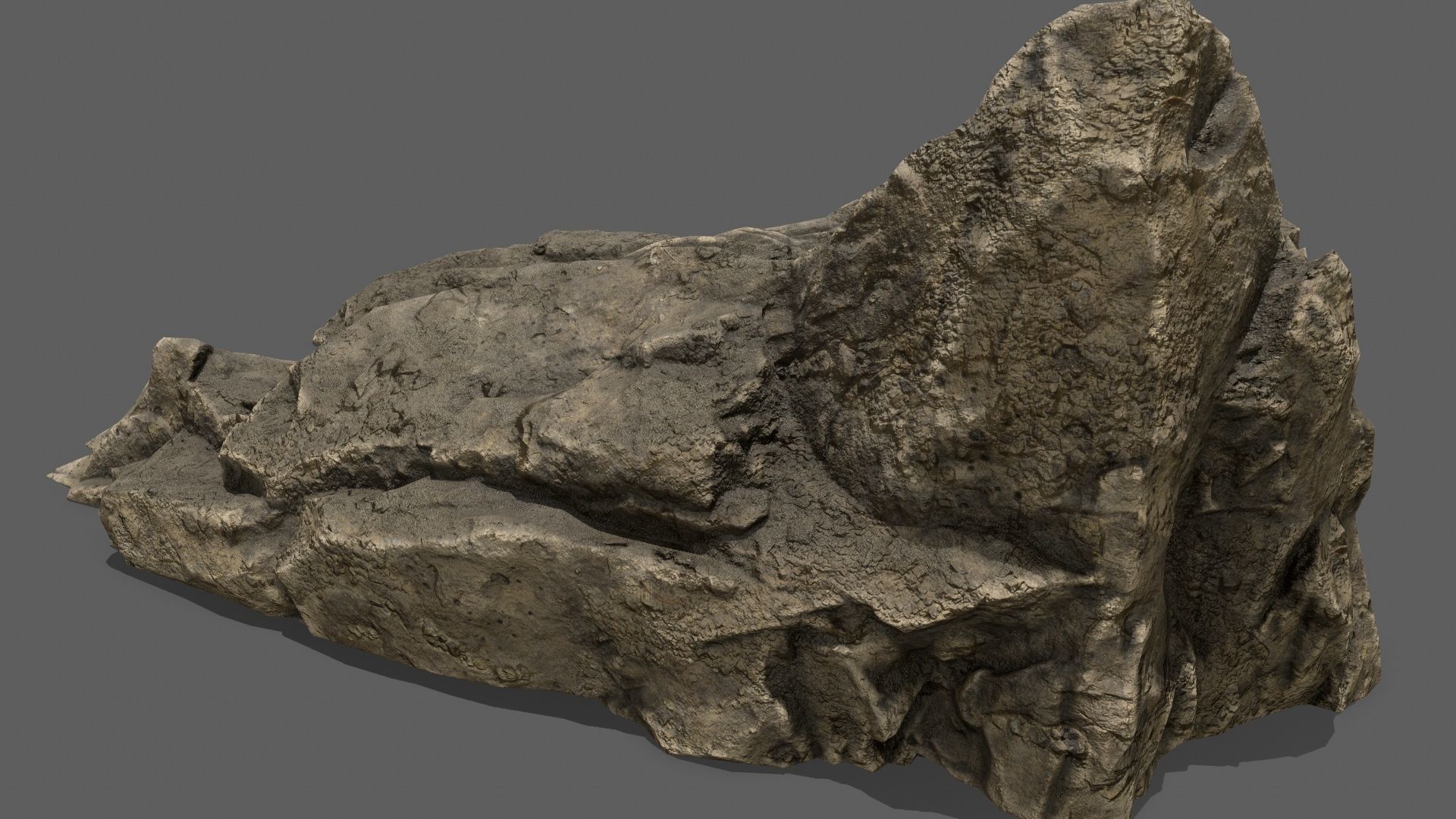 Stairs rock staircase Low-poly 3D model_12