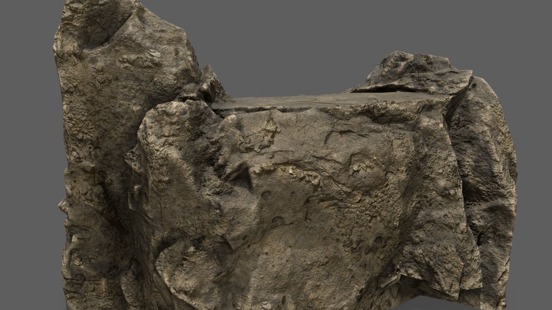 Stairs rock staircase Low-poly 3D model_13