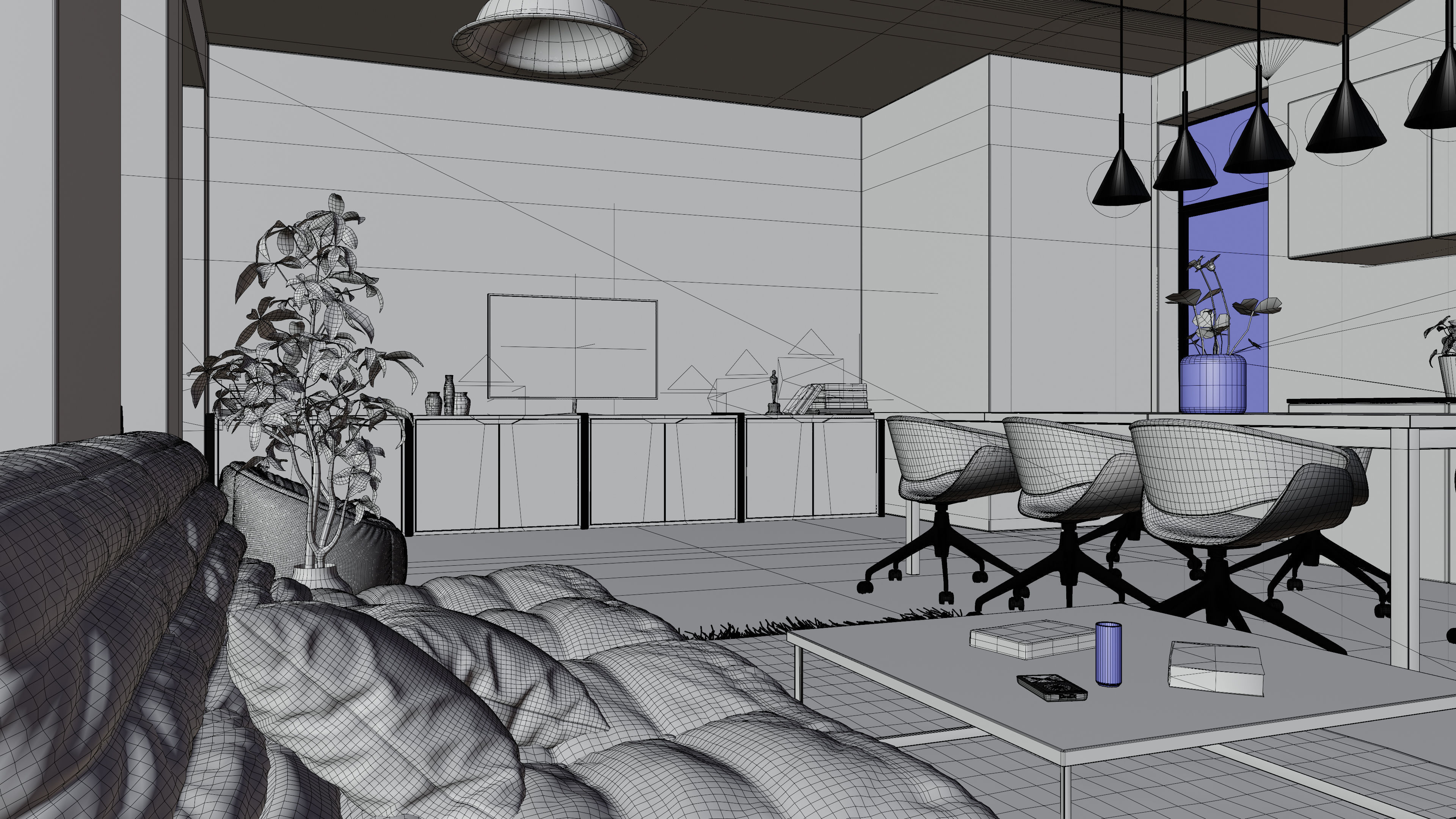 Loft Interior Scene In Native Blender File By-Vizfromblender 3D model_12