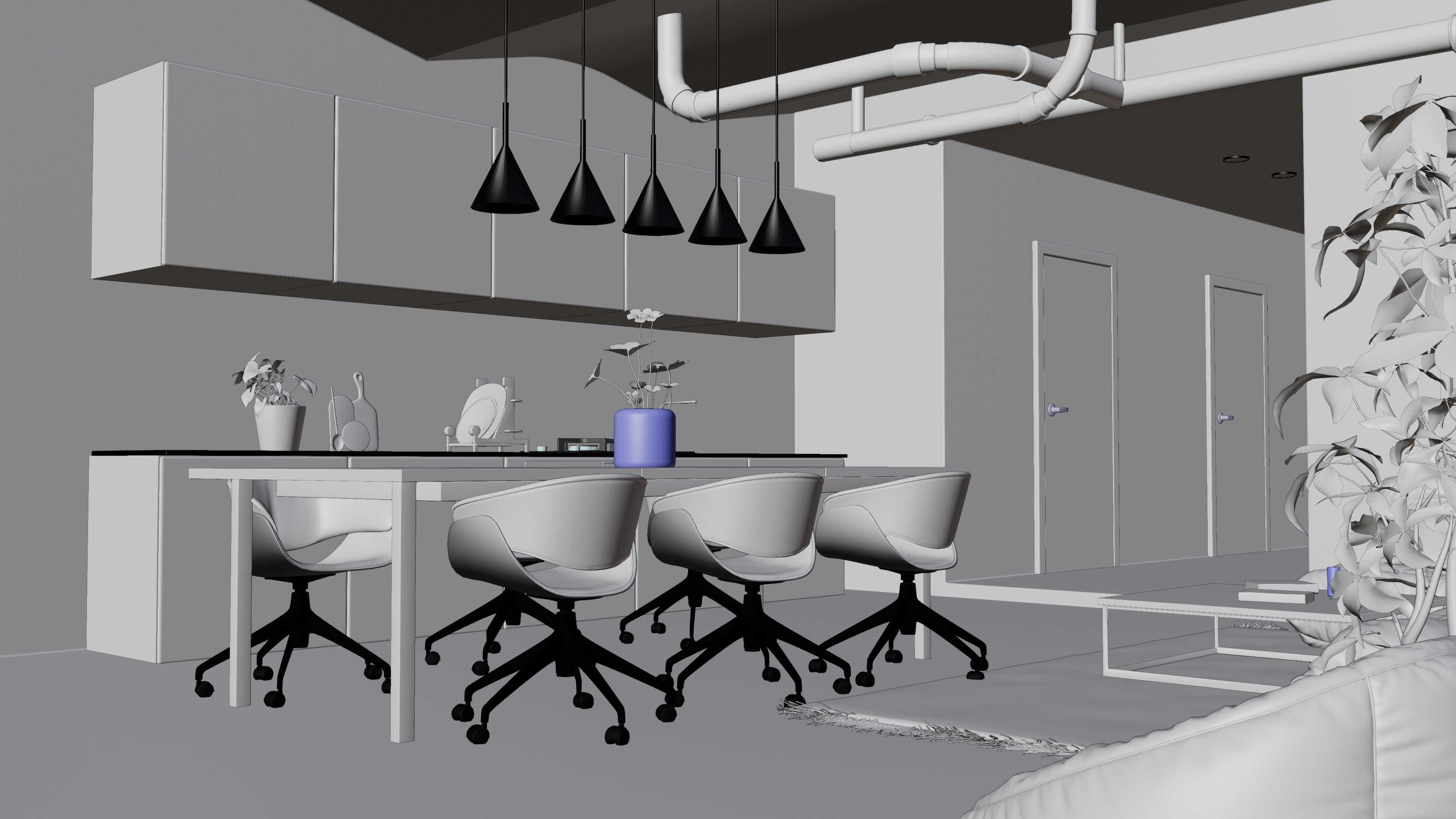 Loft Interior Scene In Native Blender File By-Vizfromblender 3D model_11