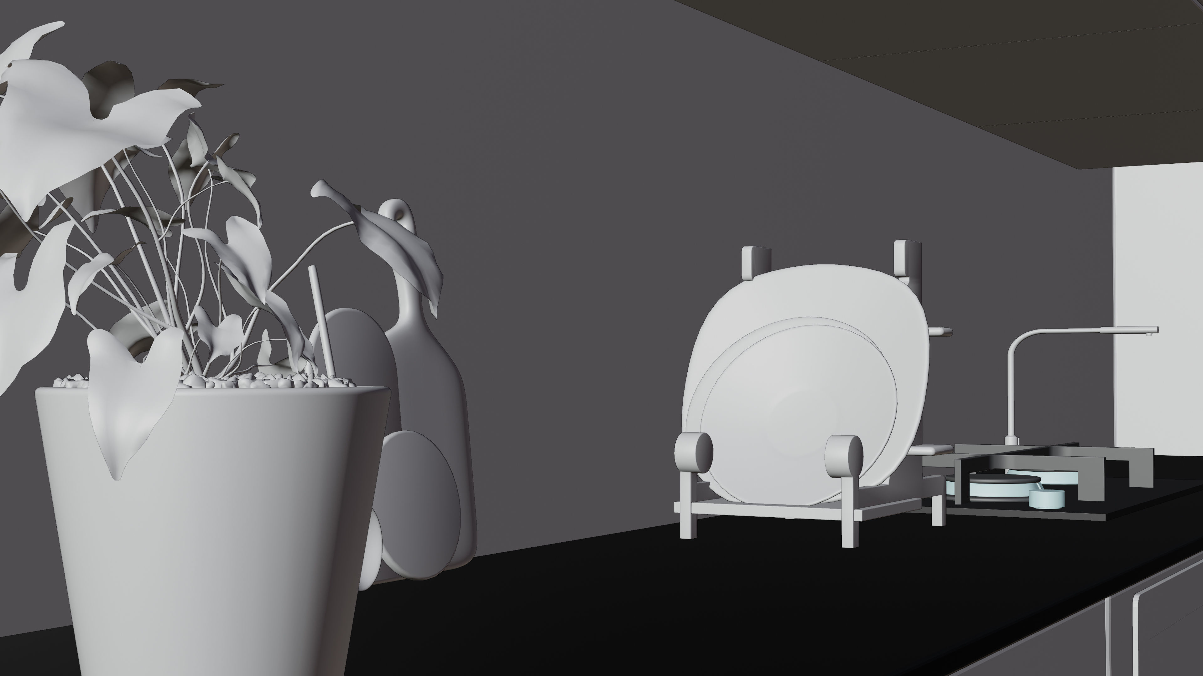 Loft Interior Scene In Native Blender File By-Vizfromblender 3D model_15