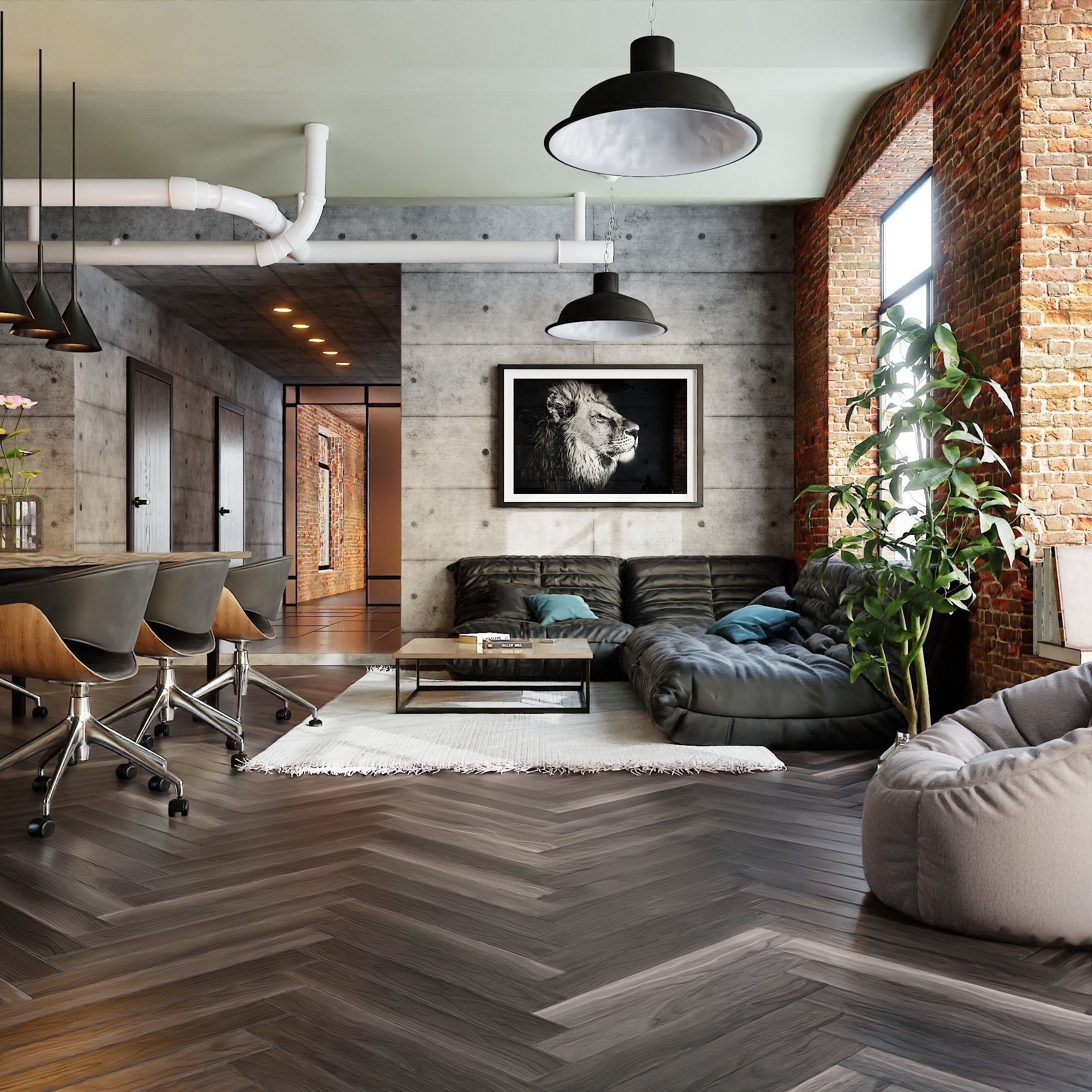 Loft Interior Scene In Native Blender File By-Vizfromblender 3D model_18