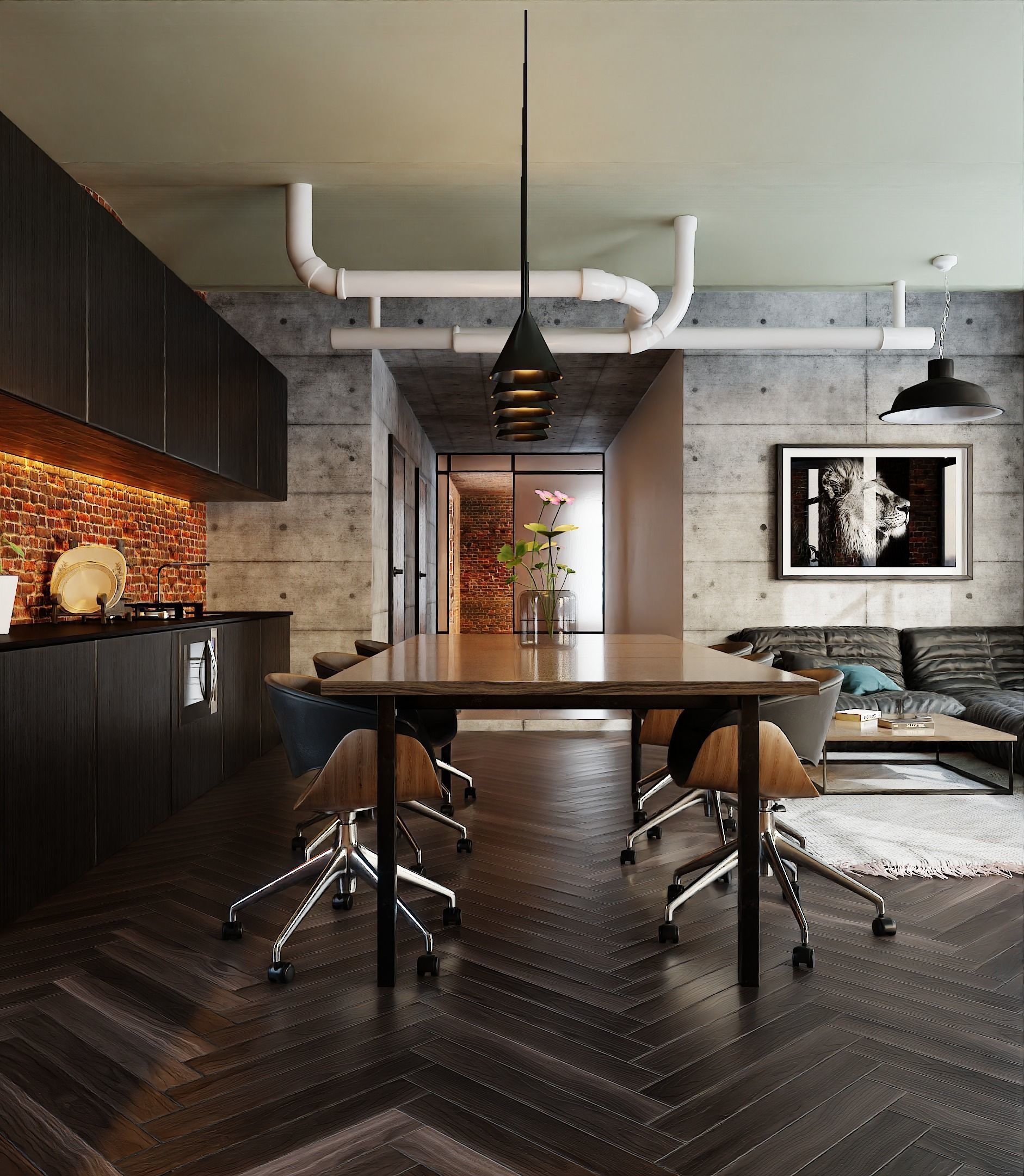 Loft Interior Scene In Native Blender File By-Vizfromblender 3D model_19