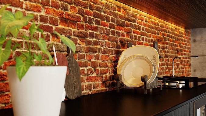 Loft Interior Scene In Native Blender File By-Vizfromblender 3D model 5
